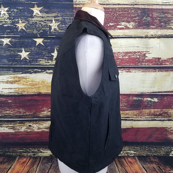 WYOMING TRADERS CODY CONCEALED CARRY CANVAS VEST - BLACK - Picture 4 of 8